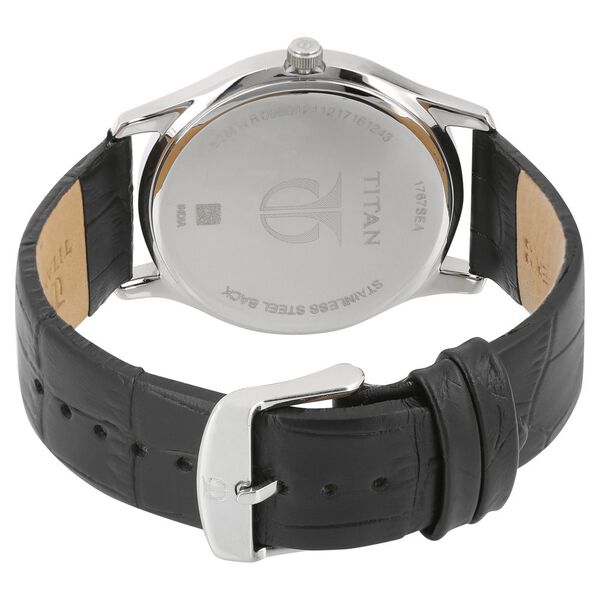 Titan Workwear Blue Dial Analog with Day and Date Leather Strap watch for Men - image number 3