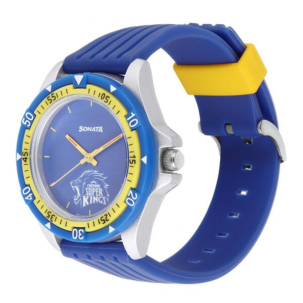 Sonata CSK Quartz Analog Blue Dial TPU Strap Unisex Watch - image number 3