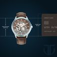 Titan Automatic Anthracite Dial Leather Strap Watch for Men - image number 2