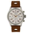 Titan Quartz Chronograph Silver Dial Leather Strap Watch for Men - image number 0