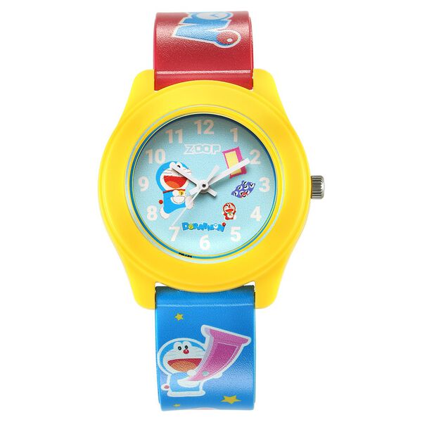 Zoop Doraemon Analog Watch with Blue Dial & Multicoloured Strap for Boys Girls Kids, from House of Titan - image number 0