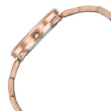 Sonata Poze Quartz Analog Beige Dial Stainless Steel Strap Watch For Women