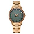 Titan Purple Sports Fashion Quartz Analog Green Dial Rose Gold Stainless Steel Strap Watch For Women - image number 0