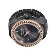Sonata Poze Quartz Analog Black Dial Black Color Stainless Steel Strap Ring Watch For Women - image number 4
