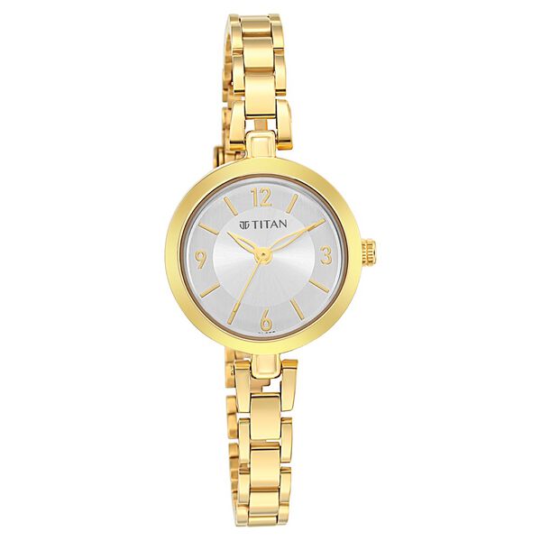 Titan Lagan Silver Dial Analog Metal Strap Watch for Women - image number 0