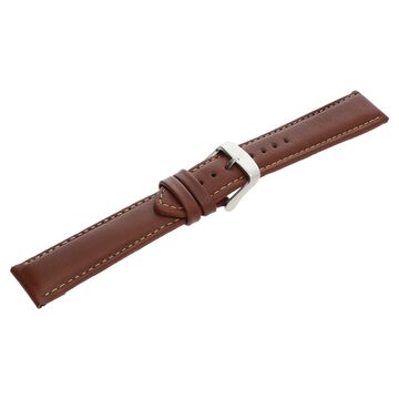 22 mm Brown Genuine Leather Strap for Men