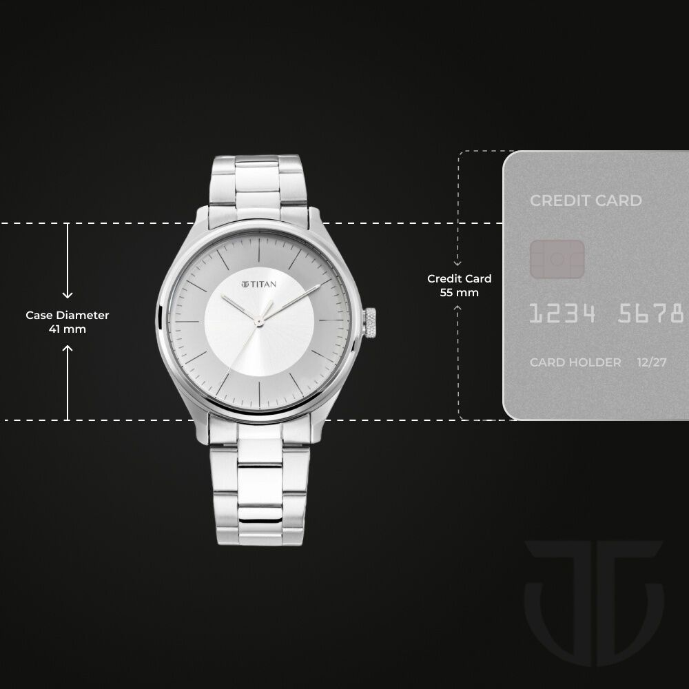 Buy Online Titan Men's Urban Edge Lustrous Grey Dial Leather Watch