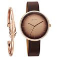 Titan Stackables Quartz Analog White Dial Leather Strap Watch For Women