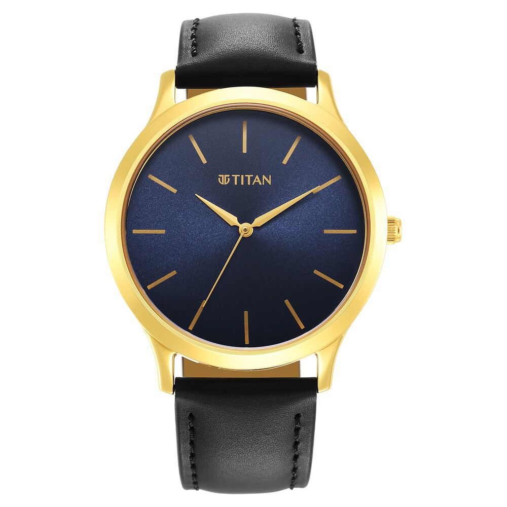 Buy Online Titan Karishma Radiance Blue Dial Analog Leather Strap