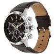 Titan Classic Brown Dial Chronograph Leather Strap watch for Men - image number 1