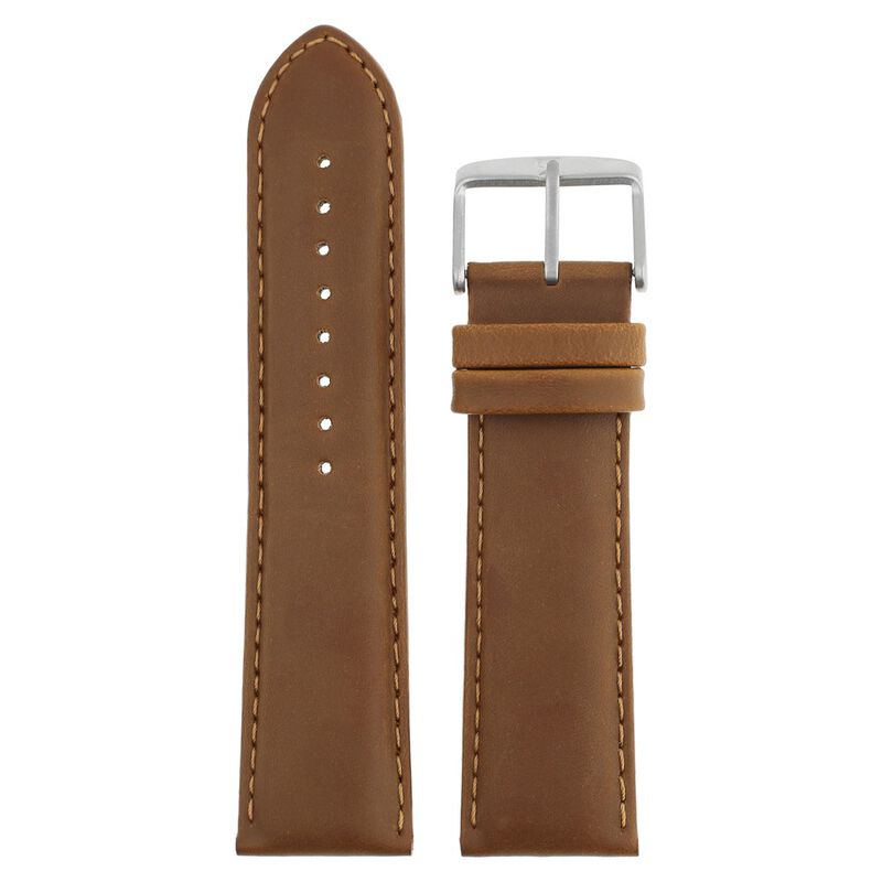 24 mm Brown Genuine Leather Straps for Men