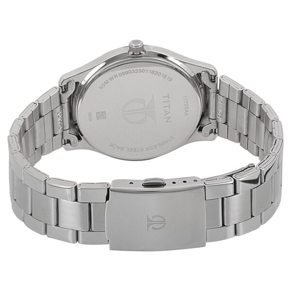 Titan Workwear White Dial Analog with Date Stainless Steel Strap watch for Men - image number 3