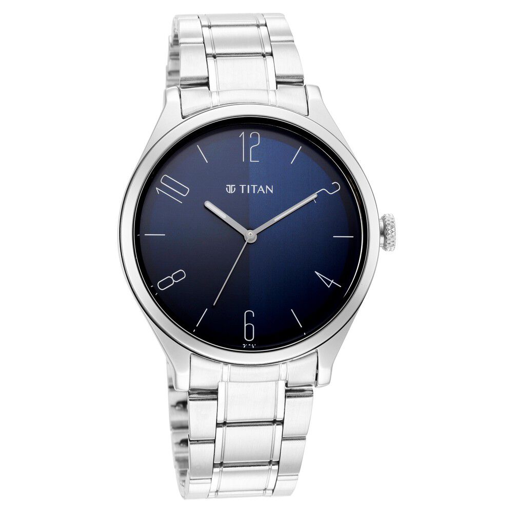 Blue dial titan 2025 watch