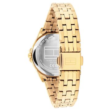 Tommy Hilfiger Quartz Analog Champagne Dial Golden Stainless Steel Strap Watch For Women
