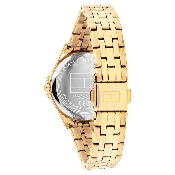 Tommy Hilfiger Quartz Analog Champagne Dial Golden Stainless Steel Strap Watch For Women - image number 2