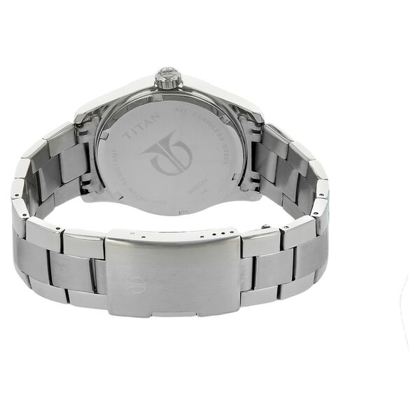 Titan Quartz Analog Silver Dial Stainless Steel Strap Watch for Men - image number 3