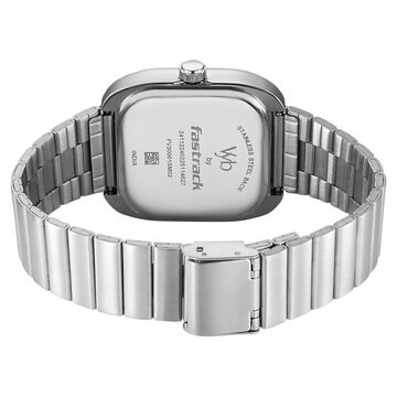 Fastrack Vyb Maverick Quartz Analog Green Dial Metal Strap Watch For Guys