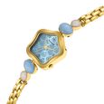 Sonata Utsav Blue Dial Yellow Bi Metal Strap Watch for Women - image number 2
