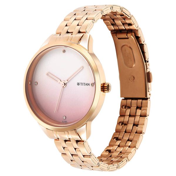 Titan Pastel Dreams Purple Dial Analog Metal Strap watch for Women - image number 2