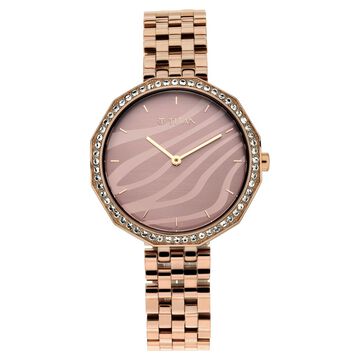 Titan Animalia Multicoloured Dial Quartz Analog Stainless Steel Strap Watch for Women