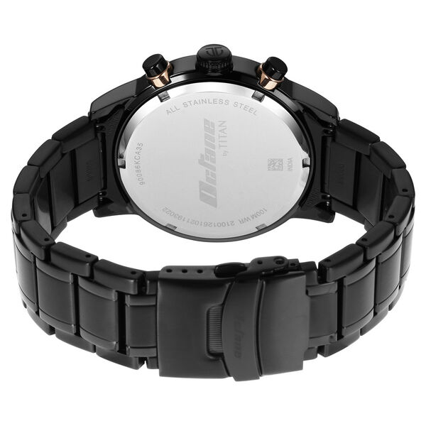 Titan Octane Black Dial Chronograph Watch for Men - image number 5