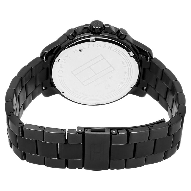 Tommy Hilfiger Quartz Multifunction Black Dial Metal Strap Watch for Men - image number 4