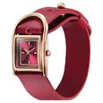 Sonata Poze Quartz Analog Red Dial Red Leather Strap Watch For Women - image number 4