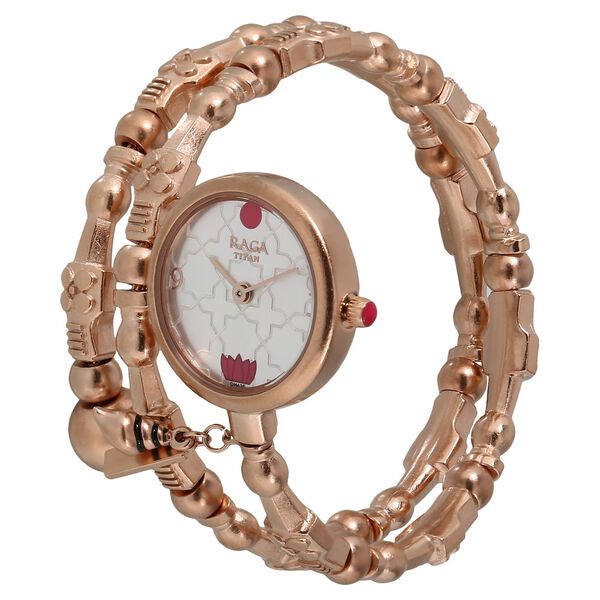 Titan Raga X Masaba Silver Dial Women Watch With Metal Strap - image number 1