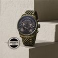 Titan Micromotors Analog with Independent Hour, Minute and 2nd Sub-Dial Green Dial Stainless Steel Strap Watch for Men