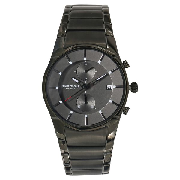 Kenneth Cole Quartz Chronograph Grey Dial Metal Strap Watch for Men - image number 0