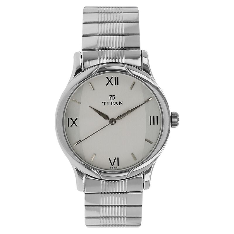 Stainless Steel Titan 1580sea Buy Online Titan Analog Silver Dial