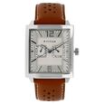 Titan Quartz Analog with Day and Date Black Dial Stainless Steel Strap Watch for Men