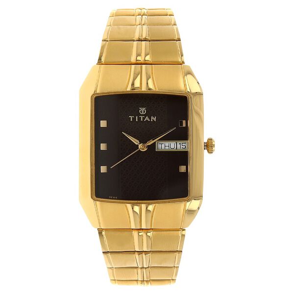 Titan Quartz Analog with Day and Date Silver Dial Stainless Steel Strap Watch for Men - image number 0