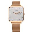 Titan Edge Quad Quartz Analog White Dial With Rose Gold Stainless Steel Strap Watch For Men - image number 0