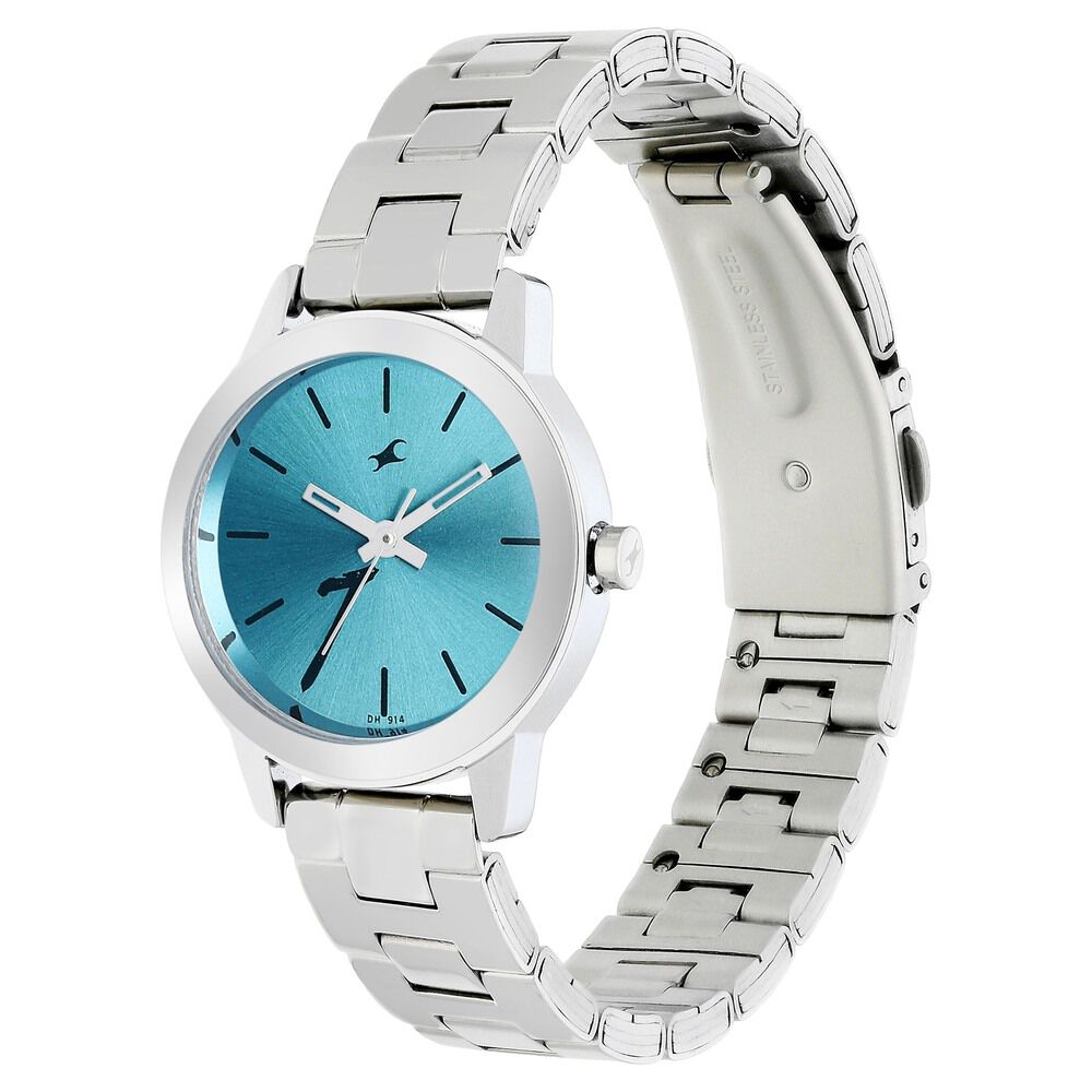 Buy Online Fastrack Tropical Waters Quartz Analog Green Dial Metal