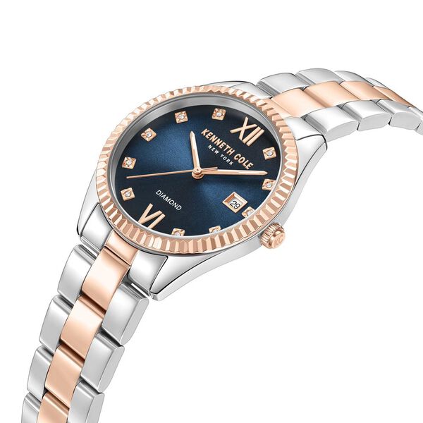 Kenneth Cole Quartz Analog Blue dial Stainless Steel Strap Watch for Women - image number 3