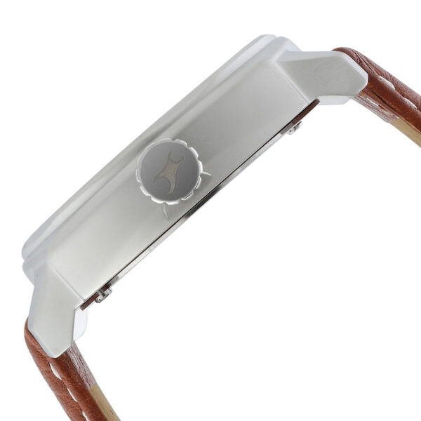 Fastrack Quartz Analog White Dial Leather Strap Watch for Guys - image number 2