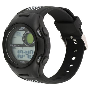 SF Super Fibre Digital Dial Plastic Strap Watch for Men