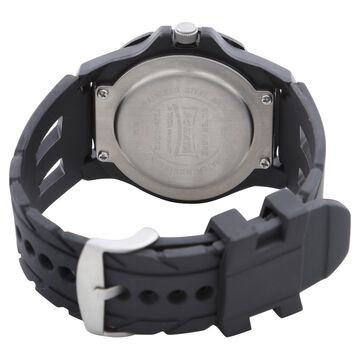 SF Quartz Analog Black Dial Plastic Strap Watch for Men