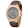 Kenneth Cole Automatic Brown Leather Strap Watch For Men - image number 1