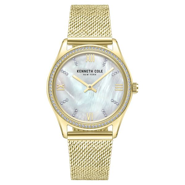 Kenneth Cole Quartz Analog Mother Of Pearl Dial Stainless Steel Strap Watch For Women - image number 0