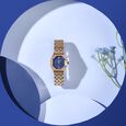 Poze By Sonata Quartz Analog Blue Dial Rose Gold Metal Strap Watch For Women - image number 0