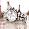 Titan Grandmaster White Dial Quartz Multifunction Stainless Steel Strap watch for Men - image number 0