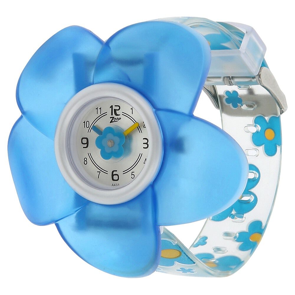 Buy Online Zoop By Titan Quartz Analog Silver Dial PU Strap Watch