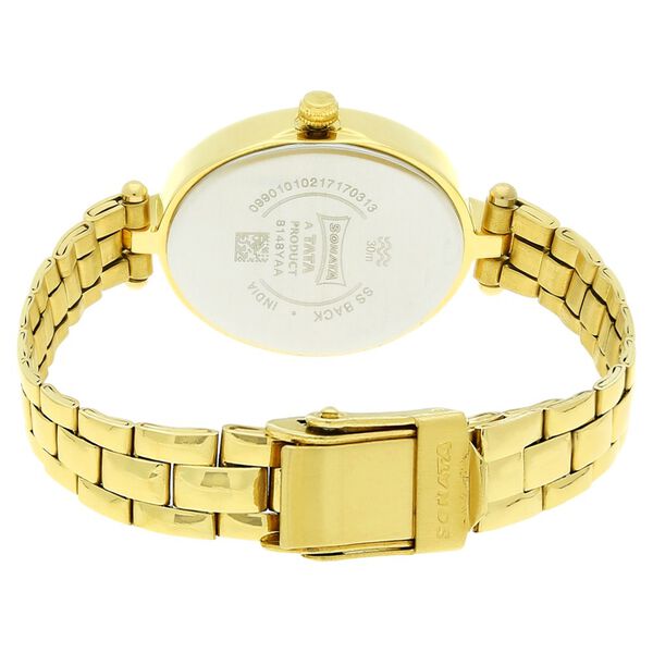 Sonata Wedding Champagne Dial Women Watch With Stainless Steel Strap - image number 3