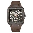Kenneth Cole Automatic With Self Winding Automatic With Self Winding Brown Dial Silicone Strap Watch For Men - image number 0