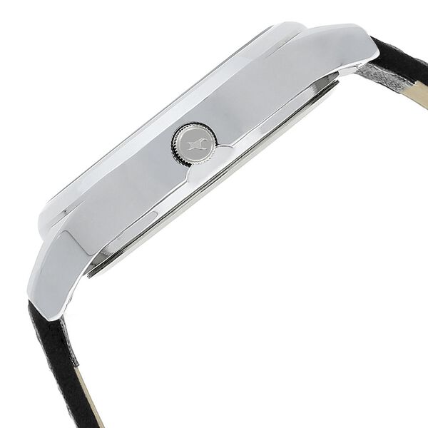 Fastrack Bold Quartz Analog White Dial Leather Strap Watch for Guys - image number 3