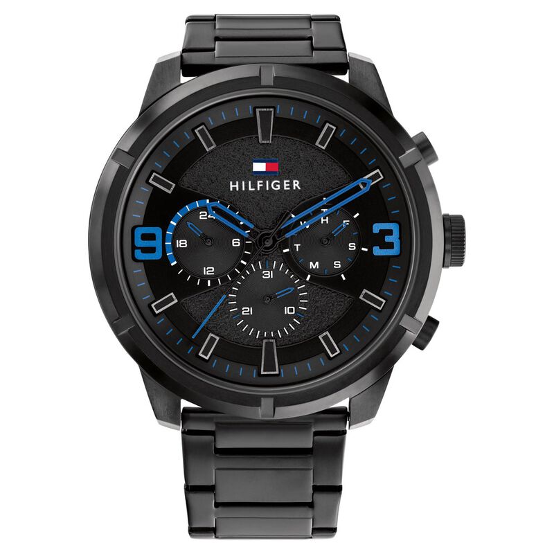 Tommy Hilfiger Black Dial Quartz Analog with Date Watch for Men