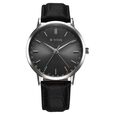 Titan Elegance Analog with Date by Hand and Blue Dial Blue Leather Strap Watch for Men