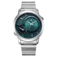Fastrack Pulse IV Dual Time Watch for Men with  Black Sunray Dial & Black Leather Strap